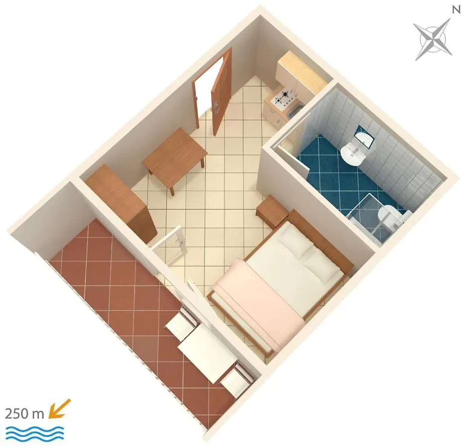 Studio Selce 2383B Apartment Croatia